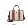 240396-S-Coffee2 Women's Large Capacity Handbag/Crossbody Bag, Knitted Shoulder Bag