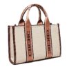 240396-S-Coffee4 Women's Large Capacity Handbag/Crossbody Bag, Knitted Shoulder Bag