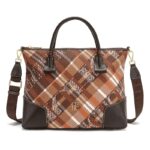 women's large-capacity check handbag, shoulder bag, or crossbody bag