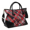 240442-YB16-Red 3 women's large-capacity check handbag, shoulder bag, or crossbody bag
