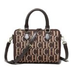 Women's Fashion Letter Fly Woven Handbag Boston Bag