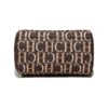 240447-Coffee 4 Women's Fashion Letter Fly Woven Handbag Boston Bag