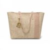 Women's letter jacquard handbag, stylish large-capacity tote bag