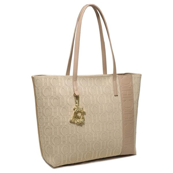 Women's letter jacquard handbag, stylish large-capacity tote bag