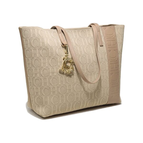 Women's letter jacquard handbag, stylish large-capacity tote bag