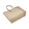 Women's letter jacquard handbag, stylish large-capacity tote bag