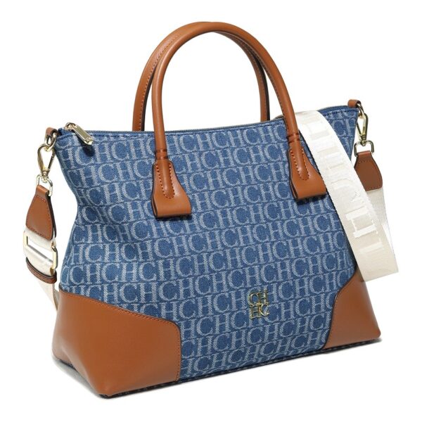 Women's large capacity denim tote bag