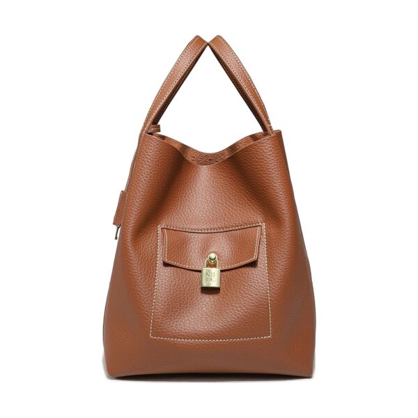 Women's open-top handbag, bucket bag, shoulder bag