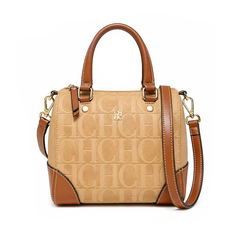 Women's letter jacquard small tote bag, Boston bag