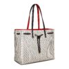 Women's large-capacity handbag/drawstring design handbag/letter print shoulder bag