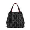 Black- 01 Women's Large Capacity Fly Knitted Handbag