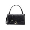 Black-01-Black-01 Women's Letter Print Shoulder Bag/Commuter Handbag