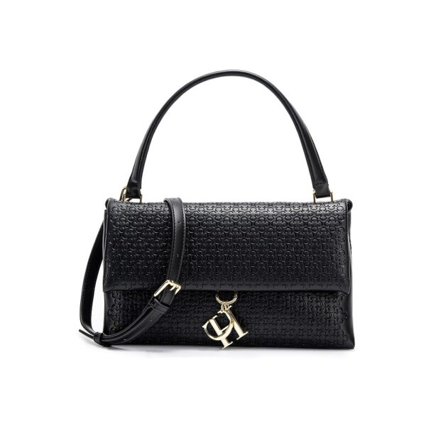Black-01-Black-01 Women's Letter Print Shoulder Bag/Commuter Handbag