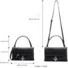 Black-02-Black-02 Women's Letter Print Shoulder Bag/Commuter Handbag