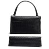 Black-03-Black-03 Women's Letter Print Shoulder Bag/Commuter Handbag