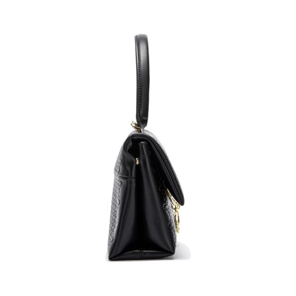 Black-04-Black-04 Women's Letter Print Shoulder Bag/Commuter Handbag