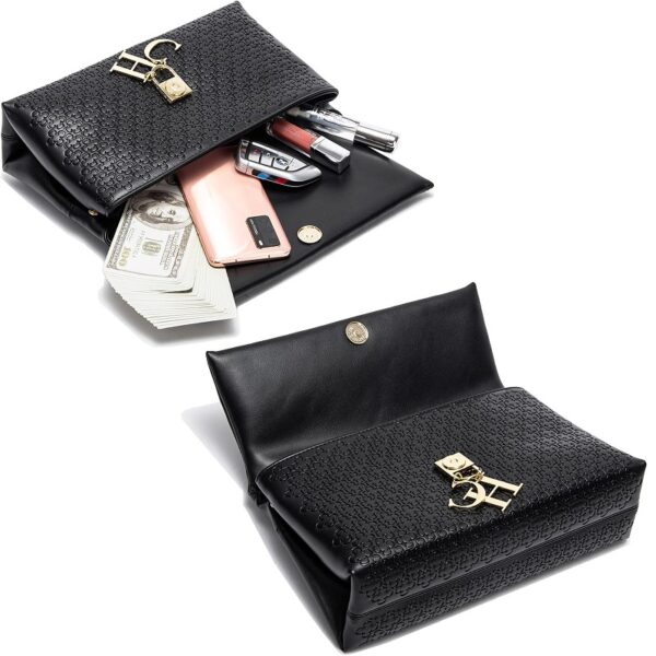 Black-05-Black-05 Women's Letter Print Shoulder Bag/Commuter Handbag