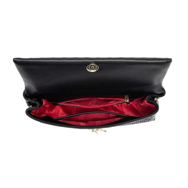 Black-06-Black-06 Women's Letter Print Shoulder Bag/Commuter Handbag