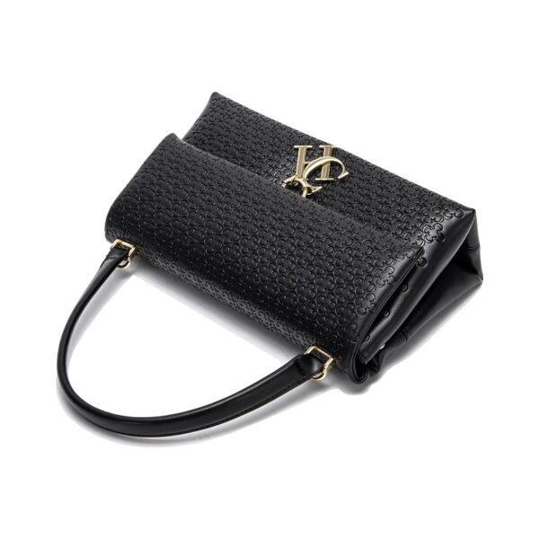 Black-07-Black-07 Women's Letter Print Shoulder Bag/Commuter Handbag