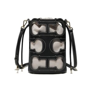 Black 1 Women's Hollow Crossbody Bag/Drawstring Shoulder Bag/Hand Bag