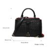 Black 2 Women's Letter Print Crossbody Bag/Shoulder Bag/Handbag