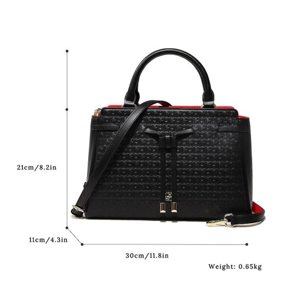 Black 2 Women's Letter Print Crossbody Bag/Shoulder Bag/Handbag