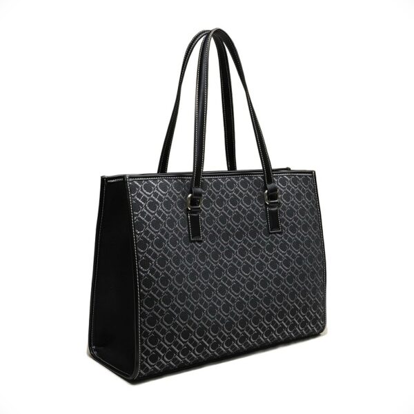 Black 4 Women's large-capacity handbag/drawstring design handbag