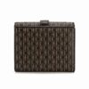 CA10-C13-Coffee-3 Z-Fold Monogram Trifold Wallet