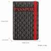 Passport Holder & Card Wallet with Elastic Closure