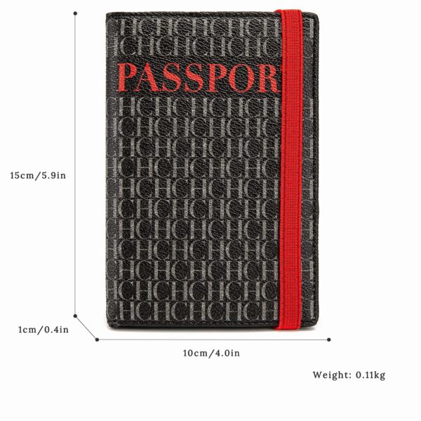 Passport Holder & Card Wallet with Elastic Closure