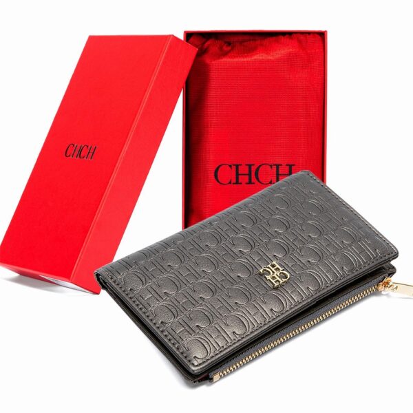 CA3_Bronze7 Multi-Slot Snap Long Zip Wallet