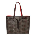Women's large-capacity handbag/drawstring design handbag/letter print shoulder bag